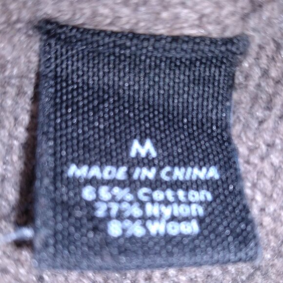 Marc Anthony Men’s Shawl Collar Sweater Medium Tan Cable Knit Pullover - Picture 6 of 16